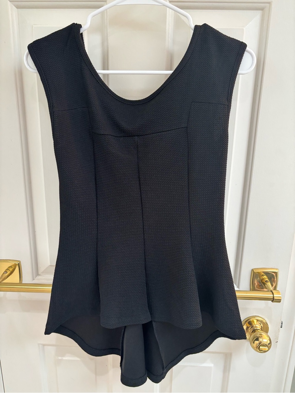 Material Girl Black High-Low Sleeveless Flared Dress